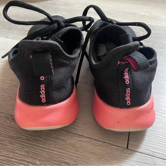 Adidas Cloudfoam Pure Running Shoes Lightweight Ombre Black Pink Size 8 - Picture 3 of 9